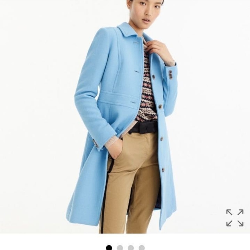 NWT Jcrew Italian Double cloth wool Lady day coat